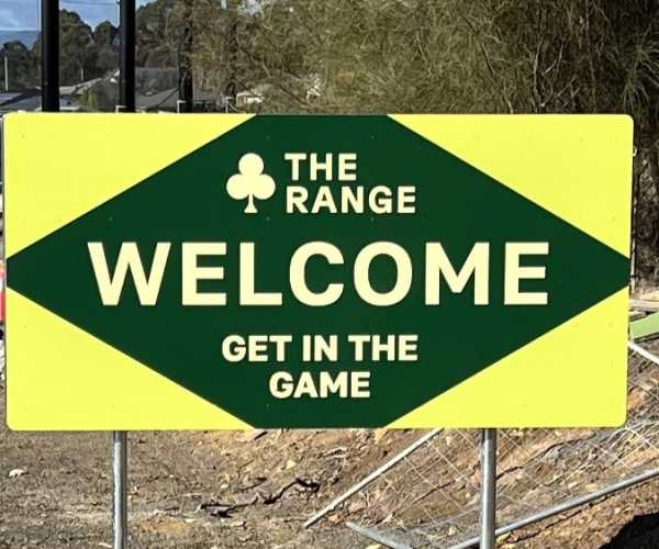 The Range welcome sign