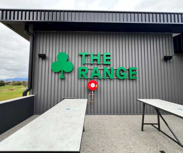 The Range illuminated signage