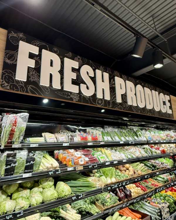 IGA Internal shop signage fabricated letters