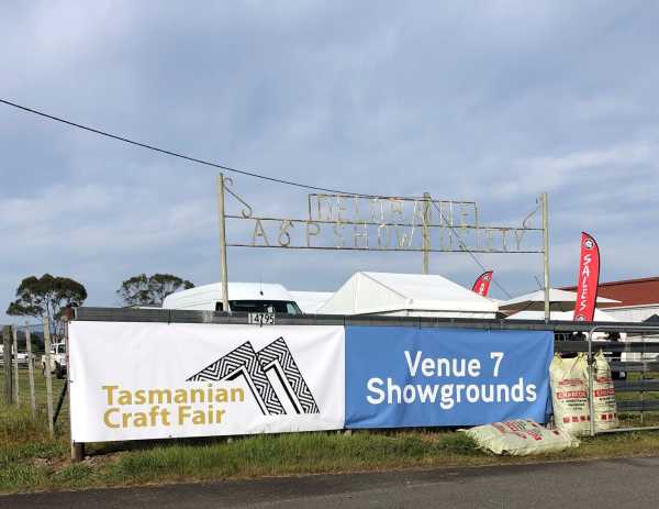 Tasmaian Craft Fair Promotional Banner Deloraine