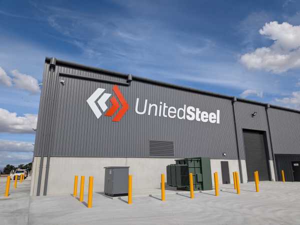 Custom Building signage United Steel