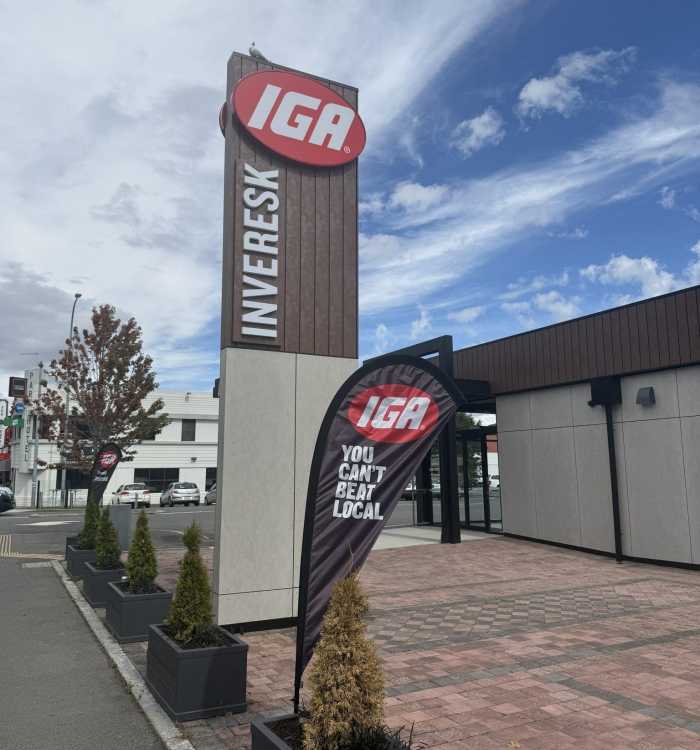 IGA Pylon signage Launceston