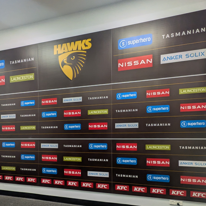 Hawks wall corflute