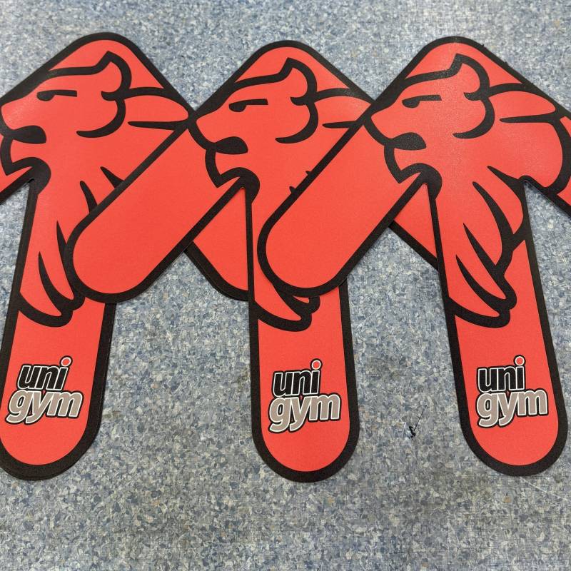 High tack floor decals