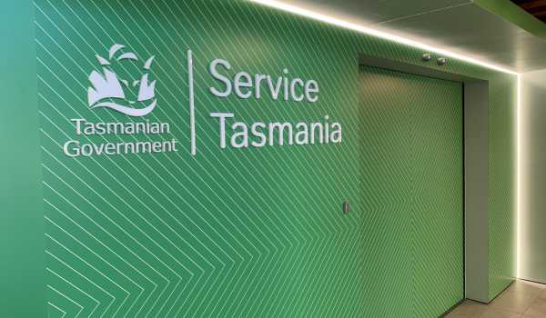 Service Tasmania at CH Smith Centre, Launceston - Wall graphics Acrylic sign