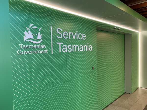 Service Tasmania at CH Smith Centre, Launceston - Wall graphics Acrylic sign