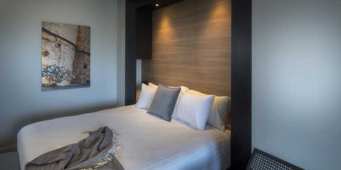 Silo Hotel Room Artwork Printed To Brushed Aluminium Hospitality Interior Design
