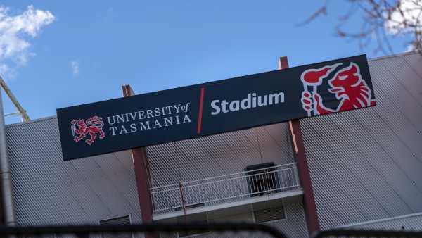 Utas Stadium Lightbox Stadium Sign Illuminated