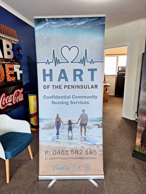 Retractable Banner Pull up banner Hart of the Peninsular