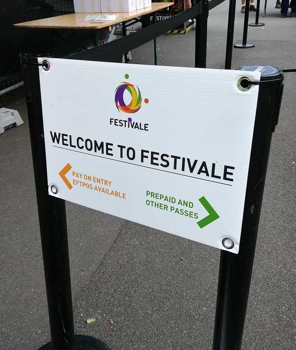 Festivale Corflute Sign