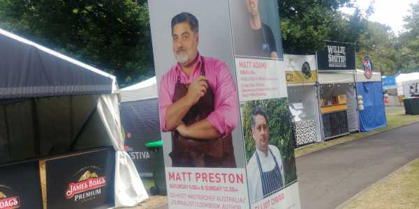 Festivale event sign Matt Preston