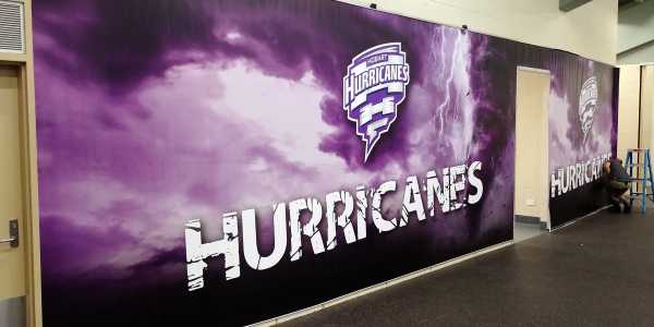Hobart Hurricanes - Printed Change room Graphics