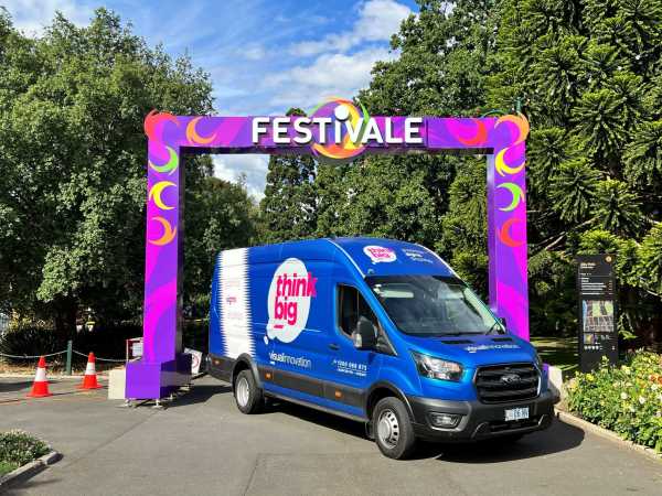Festivale entrance signage