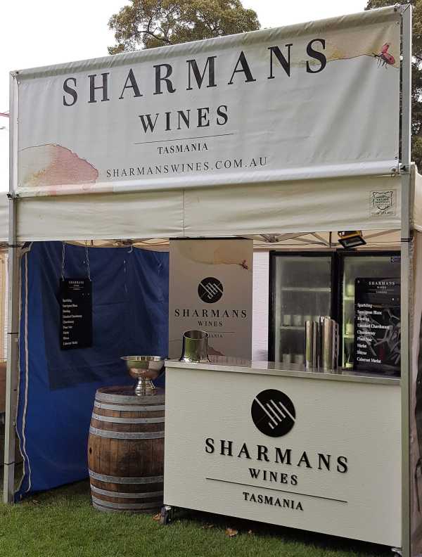 Sharmans Wines Event Trade Show Signage