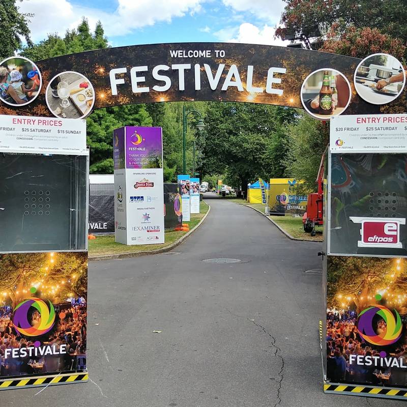 Festivale Event Entry Signage