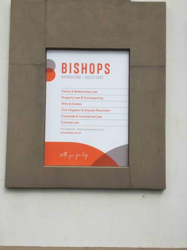 Bishops, Launceston - Signage