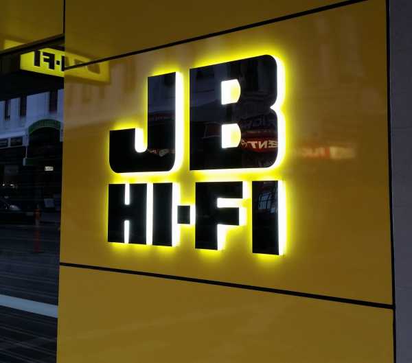 Jb Hi Fi - Illuminated Sign, shop signage