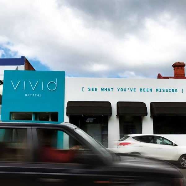 Vivid Optical, Launceston - Illuminated Acrylic Lettering Building Signage