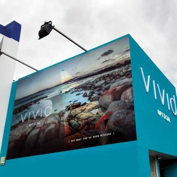 Vivid Optical, Launceston - Illuminated Billboard Building Signage