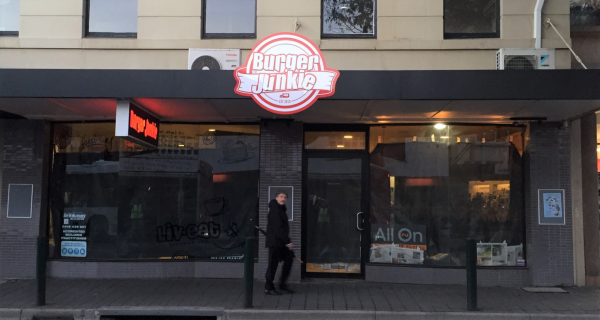 Burger Junkie Shop Sign Awning