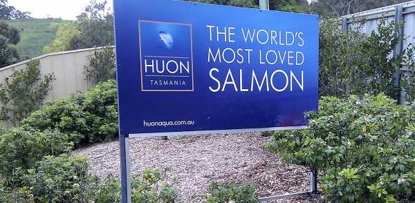 Huon Aquaculture Site Sign Copy