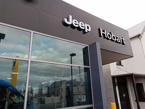 Jeep Backlit Logo Sign Hobart