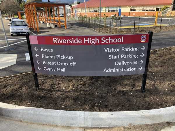 Riverside High School - Wayfinding Sign