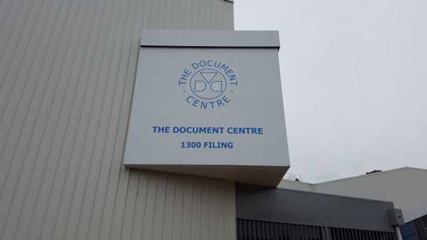 The Document Centre Launcston Building Sign
