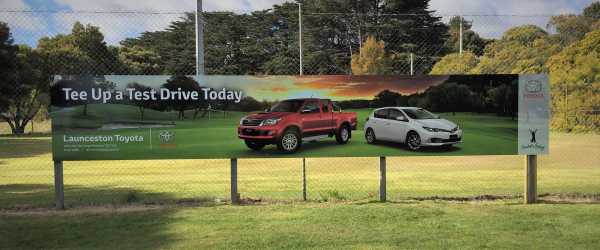 Toyota Golf Course Sign
