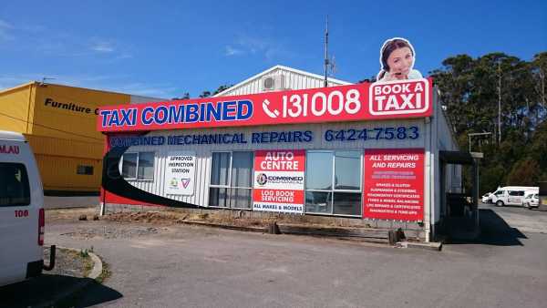 Taxi Combined Building Signage