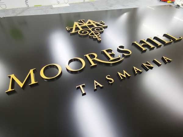 Acrylic Sign Laser Cut Moores Hill Winery