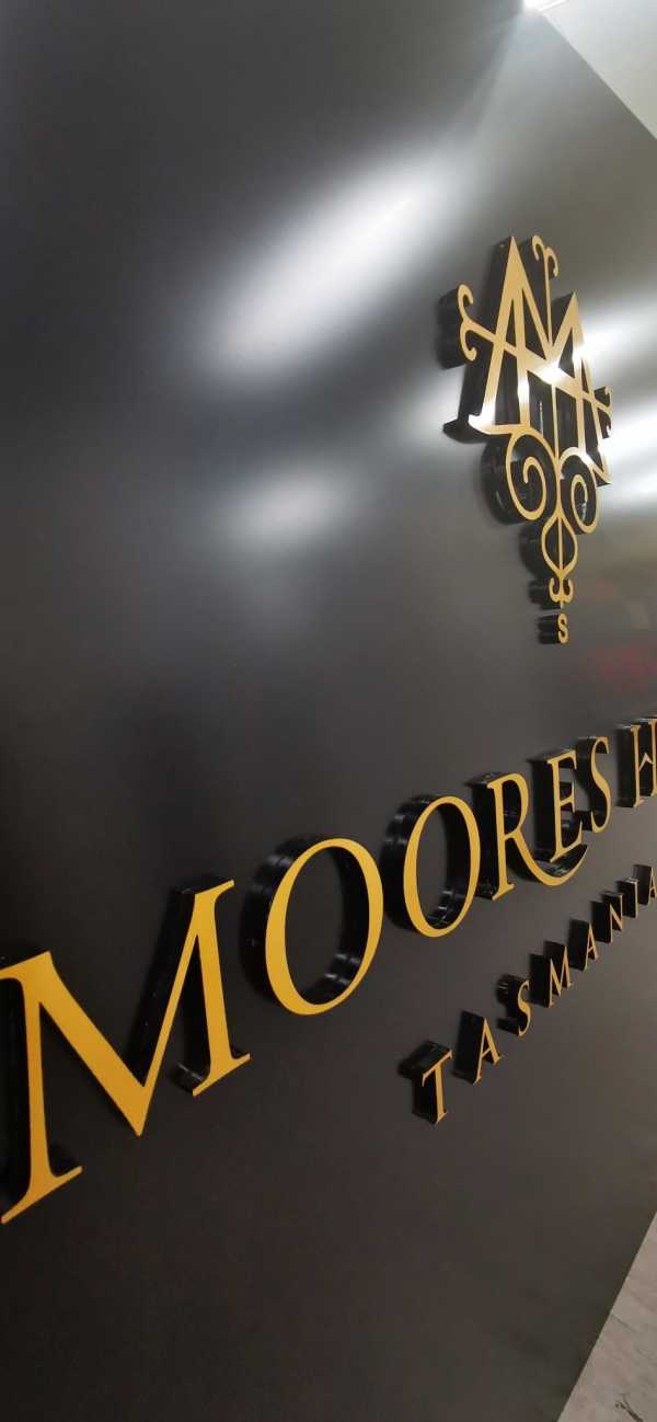 Laser Cut Acrylic Sign Moores Hill Winery