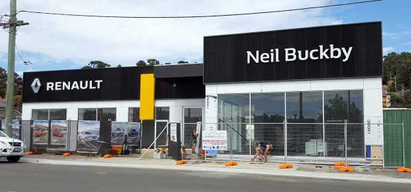 Neil Buckby Renault Building Signs Illuminated