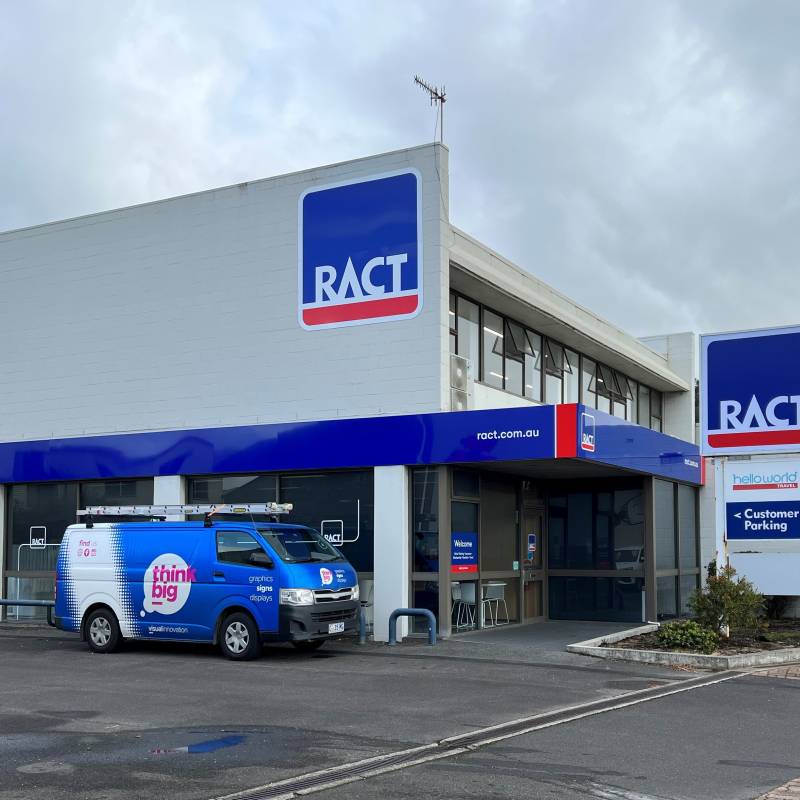RACT Building signage