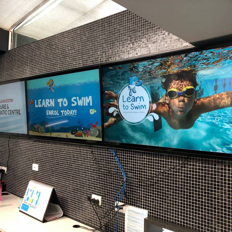 Digital Signage Launceston Aquatic Centre
