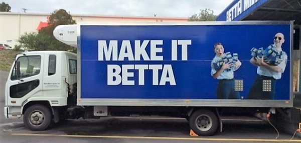Betta Milk - Truck Graphics Wrap Fleet