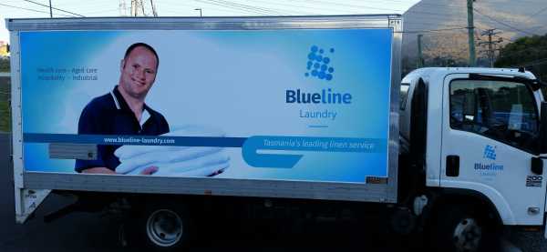 Blueline Laundry - Truck Wrap Fleet Graphics