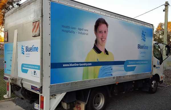 Blueline Laundry - Truck Wrap Graphics