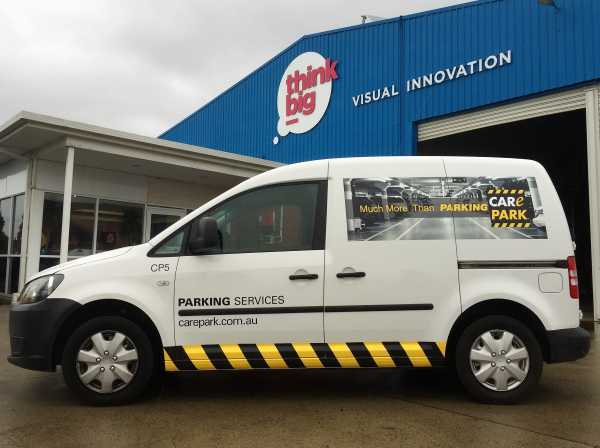 Care Park Van Wrap - Vehicle graphics Launceston
