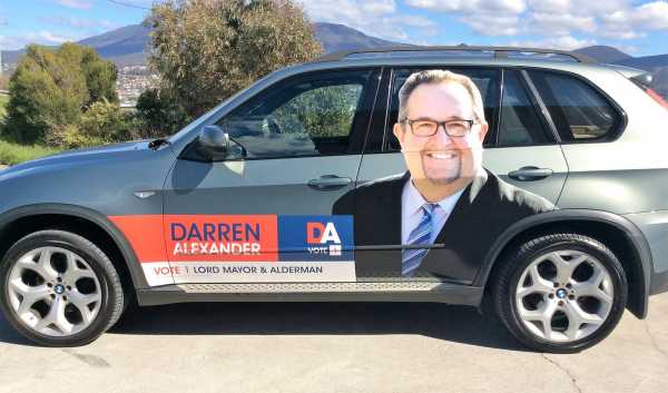 Darren Alexander - Vehicle Wrap, Hobart