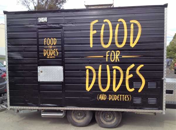 Food For Dudes Food Van Wrap