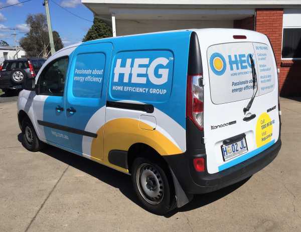 HEG Van - Wrap Signage  and graphics, Launceston