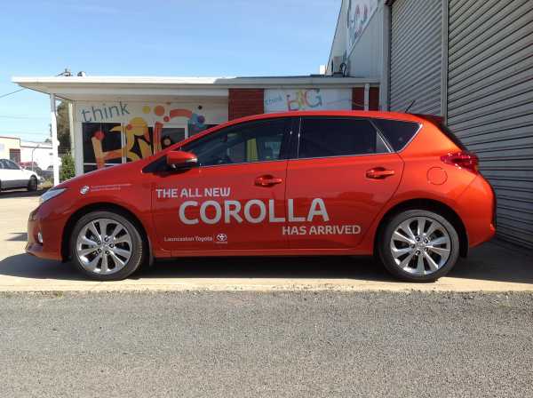 Launceston Toyots Corolla - Vehicle Signage
