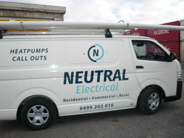 Neutral Electrical - Van Signage, Launceston