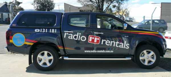 Radio Rentals - Vehicle Signage  Wrap