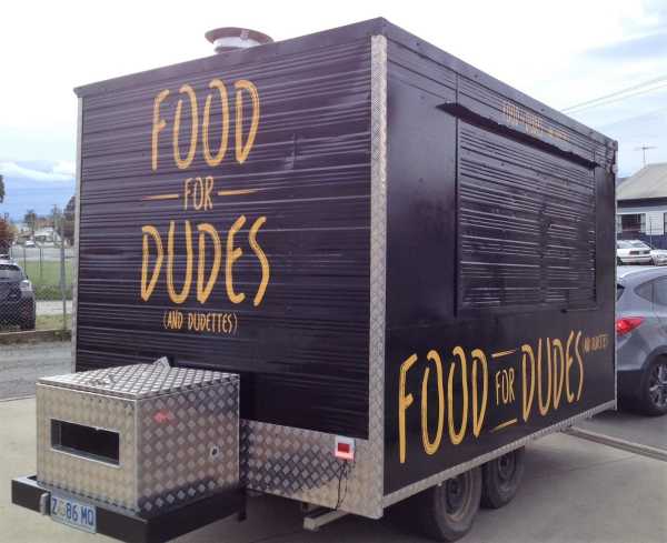 Food For Dudes Food Van Graphics Launceston