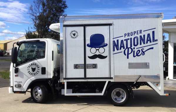 National Pies - Truck Wrap and Graphics, Launceston