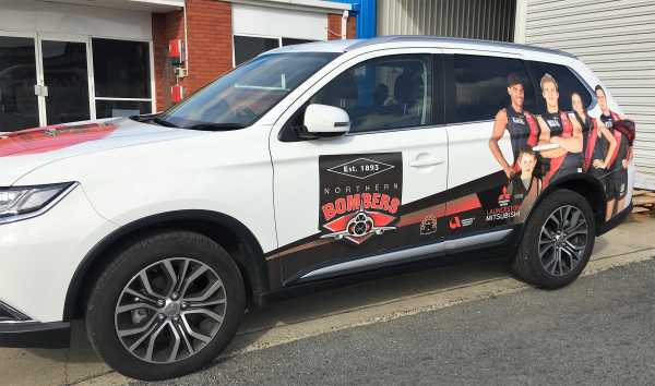 Northern Bombers - Car Wrap Signs