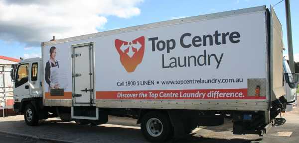 Top Centre Laundry - Truck Wrap and Graphics