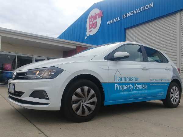 Launceston Property Rentals - Car Wrap Car Sign